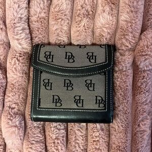 Dooney & Bourke Black and Gray Women's Wallet
